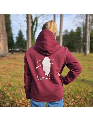 Sweat à capuche Bordeaux